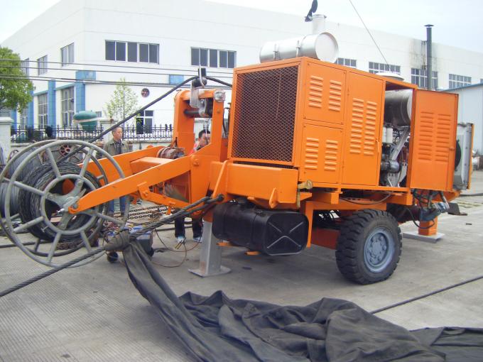 Durable 250KN Hydraulic Puller Tensioner For Four Bundled Conductor 9000kg Weight