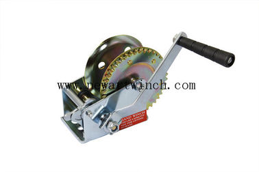China 1200lbs / 550kg Trailer Manual Hand Winch A3 Steel Lifting Equipment Soft Rubber Handle supplier