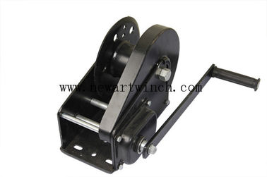China Black 2600 Lb Boat Manual Winch With Automatic Brake CE Approved Stainless Steel supplier