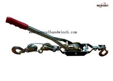 China Engineering Hand Cable Puller 2T Single Gear Three Hooks Easy Installation supplier