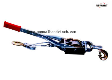 China Singe Gear Double Hooks Small Easy Operation Hand Winch Cable Puller , Four Ton Hand Winch Puller supplier