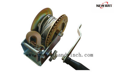 China 540kg Zinc Coated Manual Boat Winch , 225Mm Handle Ratchet Hand Operated Winch supplier