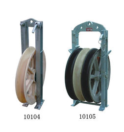 China 508mm Large Diameter Cable Pulley Block Nylon Steel Frame Round Belt Type supplier