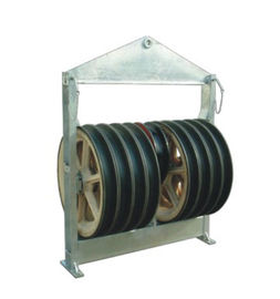 China MC Nylon Stringing Cable Pulley Block 916 Mm Diameter 50-150KN Rated Load supplier