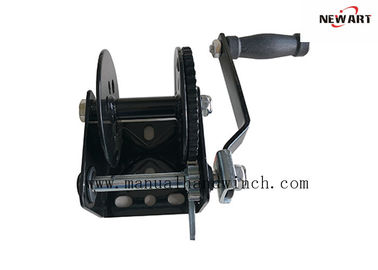 China Mini Manual Hand Winch 360kg Black Powder Capstan Winch With Ratchet supplier