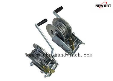 China 10m Cable Manual Hand Winch 1000lbs A3 Steel Zinc Plated Mini Marine Trailer Winch supplier