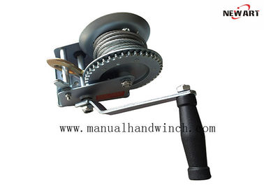 China 600lbs Portable Manual Hand Winch ,Cable Winches A3 Steel With Two Way Ratchet supplier