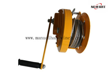 China 1800 LB Mini Manual Hand Winch Hand Operated Brake Winch For Boat Trailer / Construction supplier