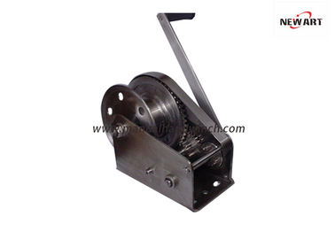 China 1800 Lbs Professional Manual Hand Winch Stainless Steel Brake Hand Winch Marine Grade supplier