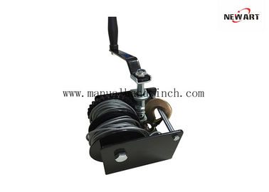 China Split Drum Wire Rope Worm Gear Winch Worm Drive Boat Winch For Trailer / Lifting supplier