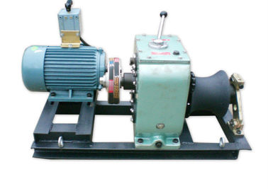 China Cable Winch Puller 3 / 5 Ton Electric Winch , Wire Rope Winch For Cable Pulling supplier