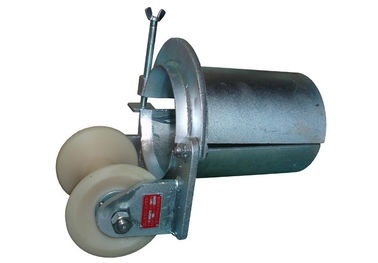 China Bell Mouth Type Cable drum Pulley Lockable Cable Pulling Rollers supplier