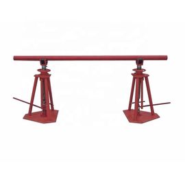 China Jack Support Anti Twist Wire Rope Drum , Hydraulic Column Type Cable Reel Stand supplier