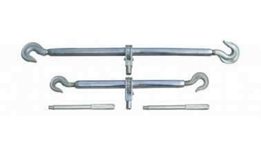 China 610 - 1740mm Length Transmission Line Accessories Standard Steel Hook Double Turnbuckle supplier
