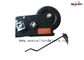 2000lbs Black Powder Coated Portable Hand Winch , Hand Crank Boat Winch supplier