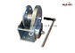 Stainless Steel / Yellow Powder Spur Gear Drum Winches Noiseless Hand Winch With Brake Manual - Capacity: 1200 Lbs supplier