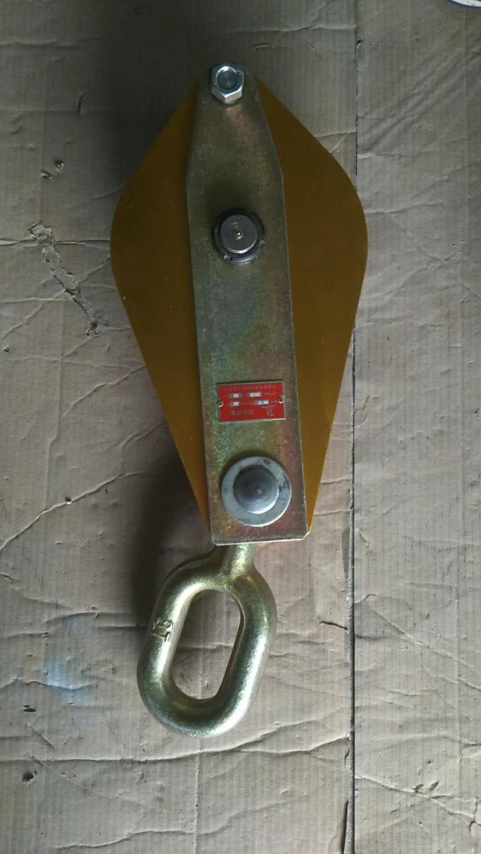 Power Construction Cable Pulley Block / Aluminium Sheaves Hoisting Block