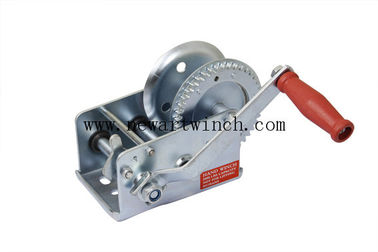 China Zinc 2000lbs Manual Hand Winch Without Cable Strap For Mechanical Components supplier