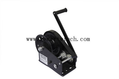China 1800lbs Black Stainless Steel Hand Winch Power Coated Without Cable Lightweight supplier