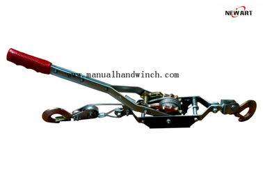 China Aircraft Grade Cable Heavy Duty Cable Puller 2T Double Gears Two Drop Forged Hooks supplier