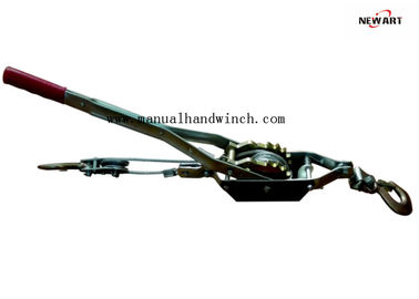 China Heavy Duty Hand Cable Puller 2T Double Gears Double Hooks Corrosion Resistant supplier
