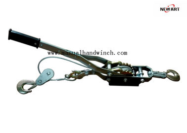 China Zinc Plated Power Hand Puller 4T Double Gears Three Hooks For Lifting Pulling supplier