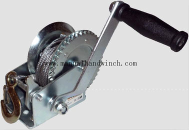 China 600lbs Small Manual Winch / Wire Rope Reversible Manual Drum Winch For Greenhouse supplier