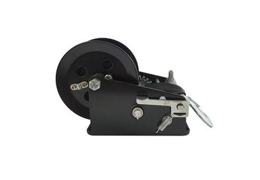 China CE Approved 2500 Lb Manual Winch , Black Strap Small Hand Crank Winch supplier