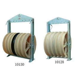 China Large Diameter Wire Stringing Blocks With Three Wheels Transmission Parts supplier
