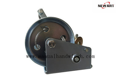 China Galvanised Finished Manual Hand Winch 450kg Manual Wire Rope With 8m Cable supplier
