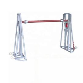 China Jack Support Cable Drum / Heavy Load Hydraulic Type Cable Reel Stand 2 Buyers supplier
