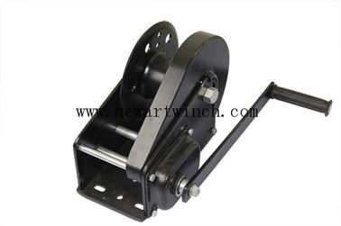 Black 2600 Lb Boat Manual Winch With Automatic Brake CE Approved Stainless Steel supplier