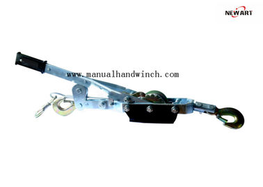 Capacity 4000kg Transmission Line Tool Hand Cable Puller 4T Singe Gear Three Hooks Heat Treatment supplier