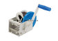 Lightweight Fixed Marine Hand Winch 800kg Lifting Dacromet Handle With Blue Cover supplier