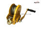 Stainless Steel / Yellow Powder Spur Gear Drum Winches Noiseless Hand Winch With Brake Manual - Capacity: 1200 Lbs supplier