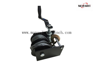 Split Drum Wire Rope Worm Gear Winch Worm Drive Boat Winch For Trailer / Lifting supplier