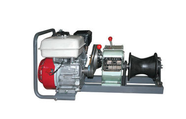 6HP 4 Ton Cable Winch Puller With Gasoline / Diesel Engine Operated supplier