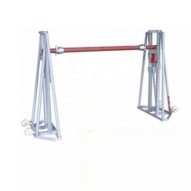 Jack Support Cable Drum / Heavy Load Hydraulic Type Cable Reel Stand 2 Buyers supplier