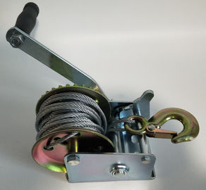 Different Size Hand Operated Wire Rope Winch With Automatic Brake Hand Winch supplier