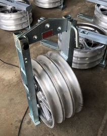 Large Diameter Wheels Cable Pulley Block Transmission Conductor Triple Aluminum Sheaves supplier